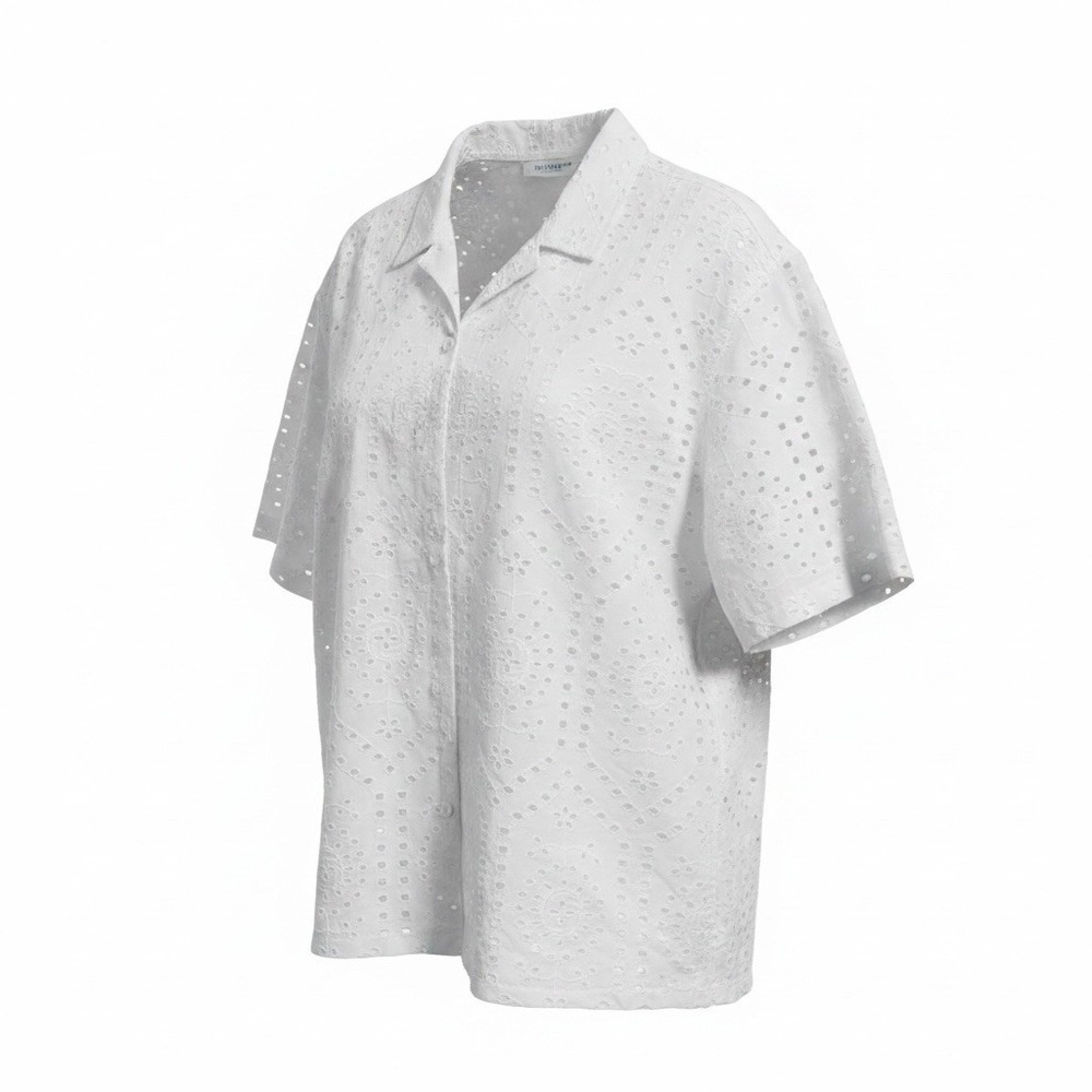 Free Planet Women's Summer knit White Shirt Size XL NWT